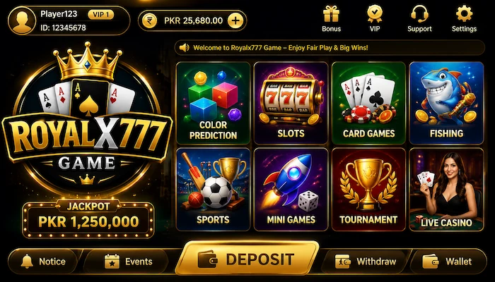 royalx777 game dashboard image